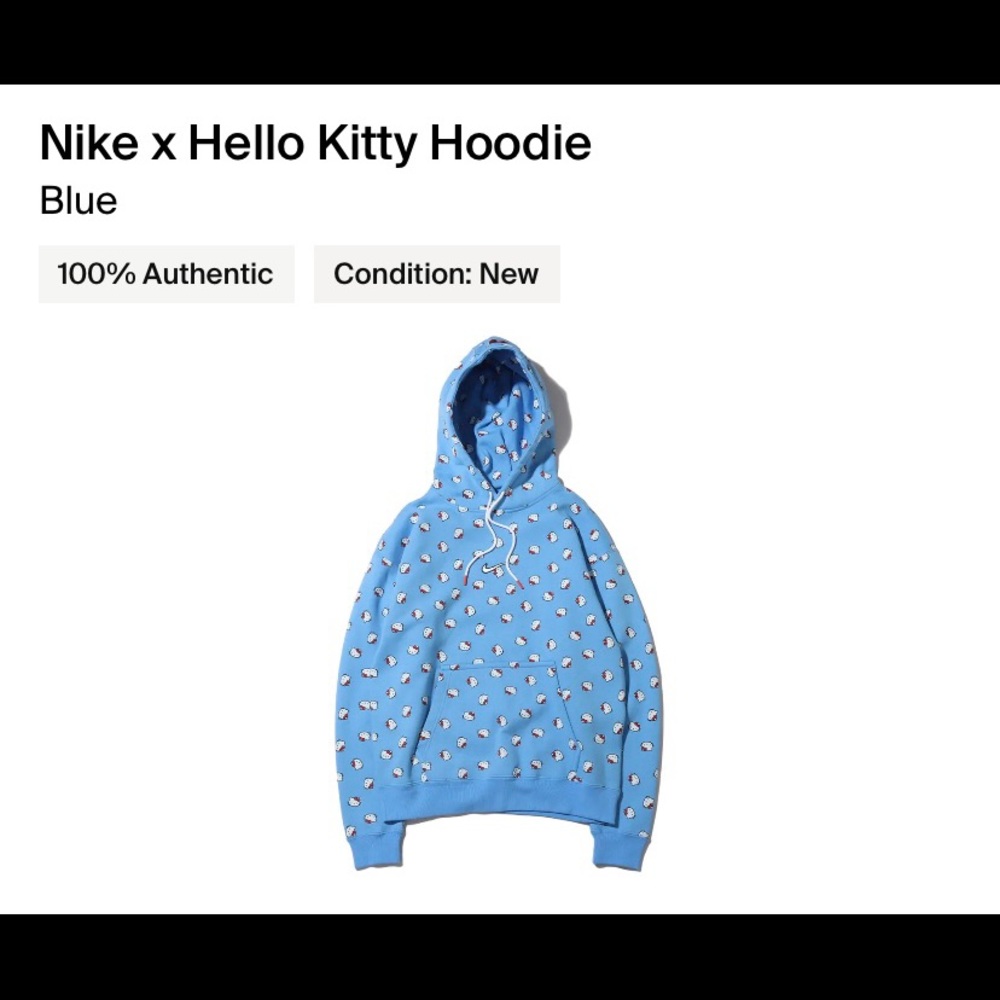 Nike hello kitty unisex hoodie size medium